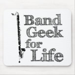Bass Clarinet Band Geek Mouse Pads