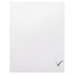 Bass Clarinet with music notes Personalized Letterhead