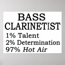 Bass Clarinetistt Hot Air Print