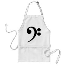 Bass Clef Aprons