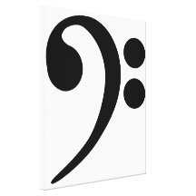 Bass Clef Canvas Prints