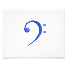 Bass Clef Casual Style Blue note design Photograph