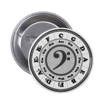 Bass Clef Circle of Fifths Button