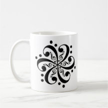 Bass_Clef_Flower_Tattoo_by_ChuckDraws, Bass_Cle... Coffee Mugs