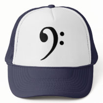 Bass clef trucker hat