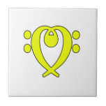 bass clef heart yellow tiles