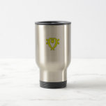 bass clef heart yellow mugs