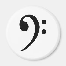 Bass clef magnets