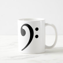 Bass clef mugs