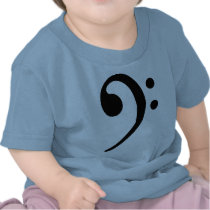 Bass clef t-shirts