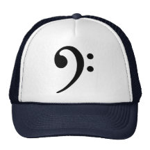 Bass clef trucker hat