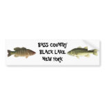 BASS COUNTRY BLACK LAKE NEW YORK bumper stickers