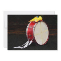 Bass Drum at Parade Personalized Invites