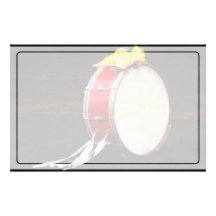 Bass Drum at Parade Personalized Stationery