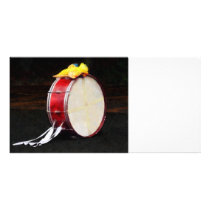 Bass Drum at Parade Photo Greeting Card