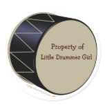 Bass Drum Customizable Sticker Template