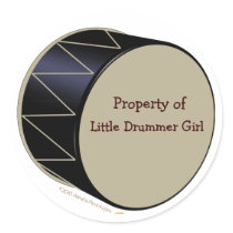 Bass Drum Customizable Sticker Template