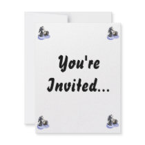 Bass Drum Player Tall Figure Orchestra Bass Custom Invites