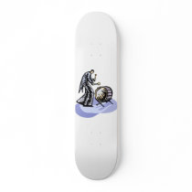 Bass Drum Player Tall Figure Orchestra Bass Skateboard