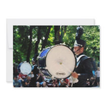 Bass Drums on Parade Invitation