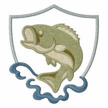 Bass Fish Crest Embroidered Polo Shirt