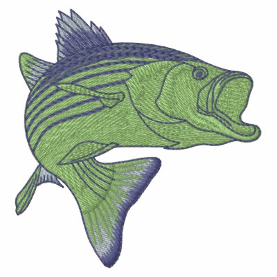 Bass Fishing Embroidered Shirt by Embroidery4U