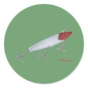 Bass fishing lure. Topwater lure stickers