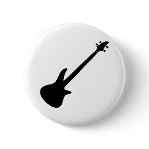 bass guitar bassist pin
