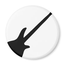 bass guitar bassist refrigerator magnet
