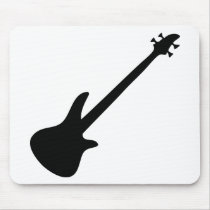bass guitar bassist mouse pad