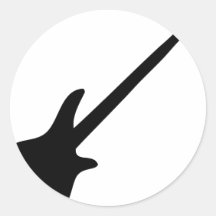 bass guitar bassist sticker