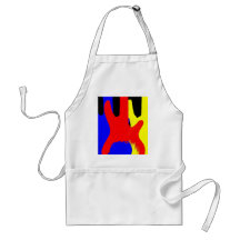 Bass Guitar Painting Abstract Bright Colours Apron