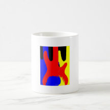 Bass Guitar Painting Abstract Bright Colours Coffee Mug
