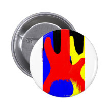 Bass Guitar Painting Abstract Bright Colours Pin