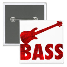 Bass Guitar Pinback Buttons