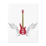 bass guitar postcards