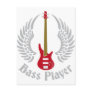 bass guitar post card