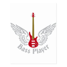 bass guitar postkarten