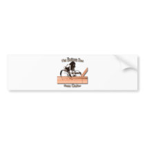 Bass Guitar the Bottom End brown Bumper Sticker