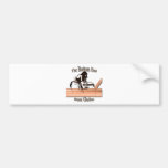 Bass Guitar the Bottom End brown Bumper Sticker
