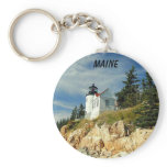 BASS HARBOR, MAINE KEY CHAIN