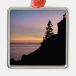 Bass Harbour lighthouse on Mt. Desert Island, Christmas Tree Ornament