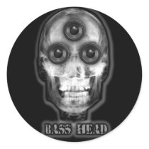 BASS HEAD Dubstep t-shirts Sticker