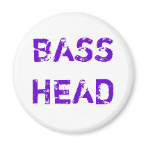 Bass Head magnet (purple)