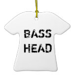 Bass Head t-shirt ornament
