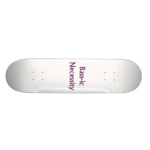 Bass-Ic necessity Purple text Bass Player Design Skate Board