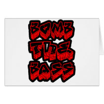 Bass Music DnB Electro Hip-Hop Dub Dubstep Greeting Card