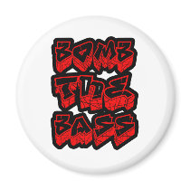 Bass Music DnB Electro Hip-Hop Dub Dubstep Fridge Magnet