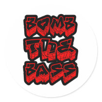 Bass Music DnB Electro Hip-Hop Dub Dubstep Sticker