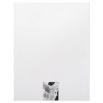 Bass player , bass and hand, negative image letterhead design